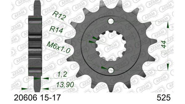 DC AFAM Ritzel 525 - 16Z 20606-16