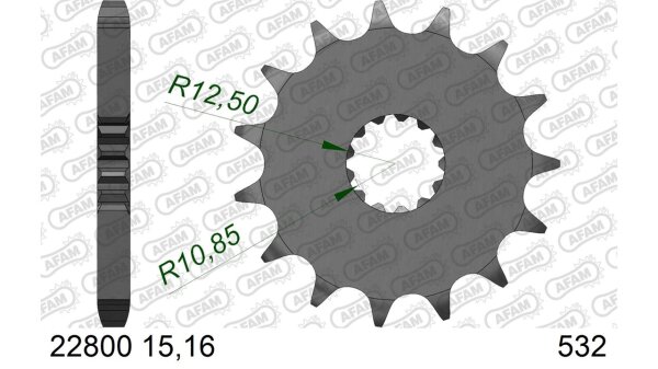 DC AFAM Ritzel 532 - 15Z 22800-15