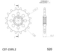 Supersprox Ritzel 520 - 16Z CST-1595:16|feinverzahnt...