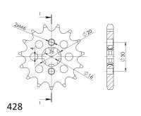 Supersprox Ritzel 428 - 17Z CST-417:17