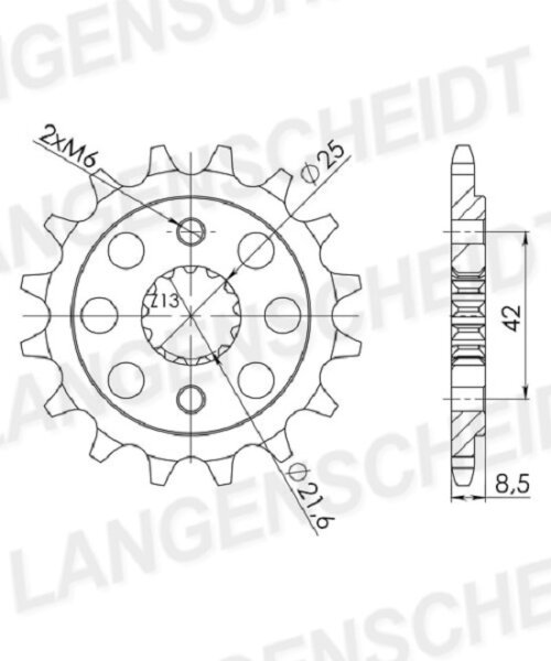 Supersprox Ritzel 520 - 14Z CST-512:14|feinverzahnt 21,6/25,0