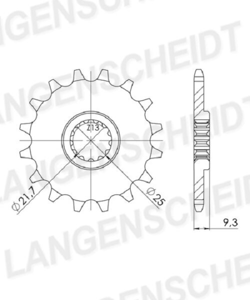 Supersprox Ritzel 520 - 14Z CST-1539:14|feinverzahnt 21,7/25,0