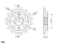 Supersprox Ritzel 525 - 16Z CST-314:16|feinverzahnt 24,0/28,7