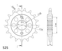 Supersprox Ritzel 525 - 17Z CST-1372:17|feinverzahnt...