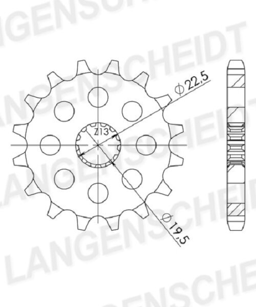 Supersprox Ritzel 530 - 15Z CST-435:15|feinverzahnt 19,5/22,0