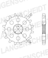 Supersprox Ritzel 525 - 16Z CST-444:16|feinverzahnt...