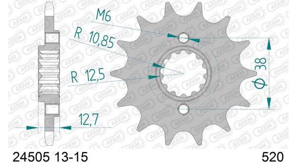 DC AFAM Ritzel 520 - 15Z 24505-15