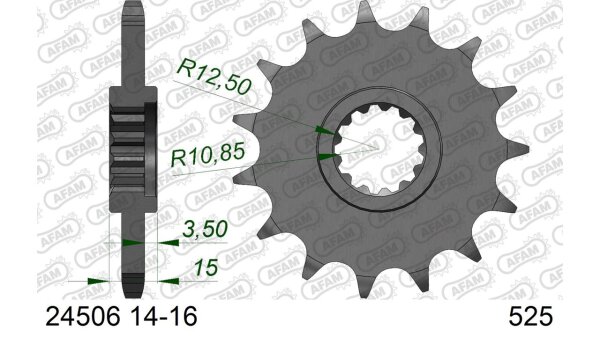 DC AFAM Ritzel 525 - 16Z 24506-16