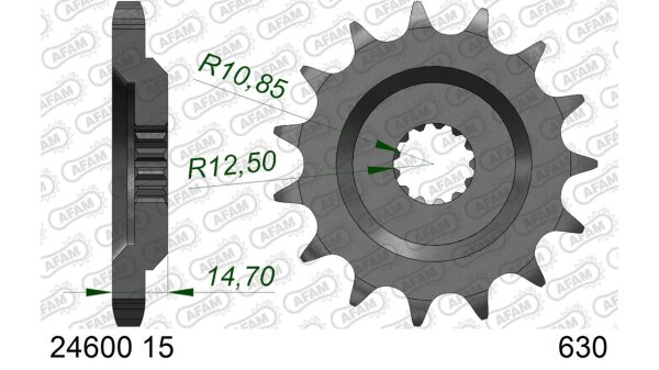 DC AFAM Ritzel 630 - 15Z 24600-15