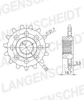 Supersprox Ritzel 520 - 14Z CST-1538:14|feinverzahnt...