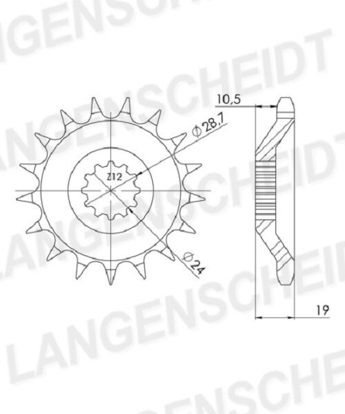 Supersprox Ritzel 530 - 17Z CST-527:17|feinverzahnt 24,0/28,5