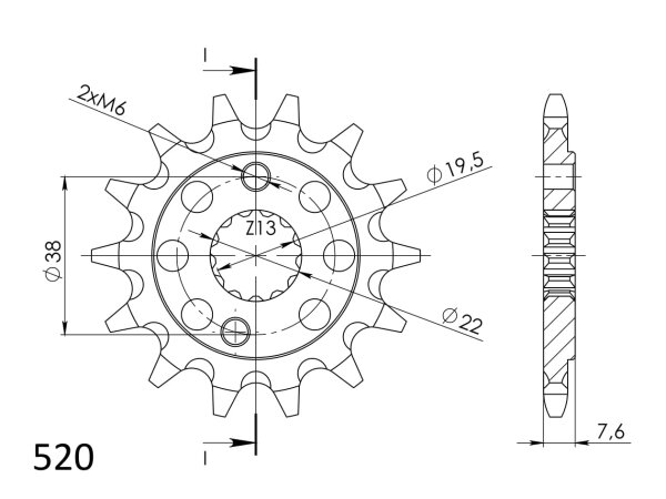 Supersprox Ritzel 520 - 16Z CST-1401:16