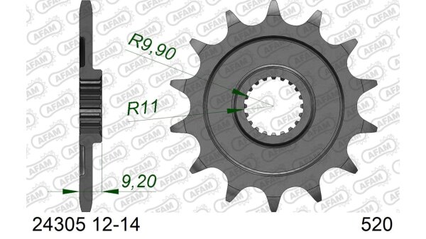 DC AFAM Ritzel 520 - 13Z 24305-13