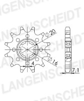 Supersprox Ritzel 420 - 12Z CST-413:12|grobverzahnt...