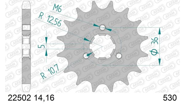 DC AFAM Ritzel 530 - 14Z 22502-14