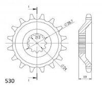 Supersprox Ritzel 530 - 14Z CST-527:14