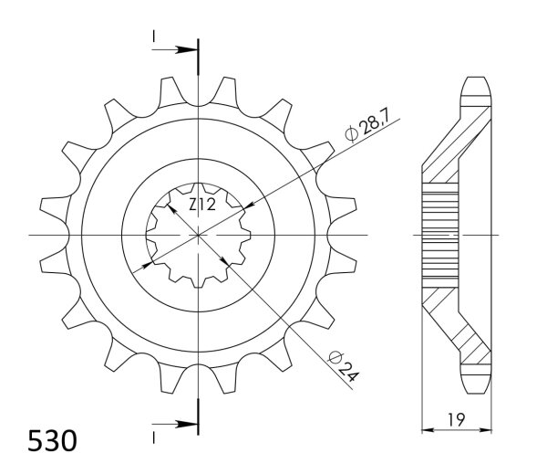 Supersprox Ritzel 530 - 16Z CST-527:16