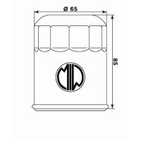 MIW Ölfilter Y4019 Filterpatrone 65 mm (OEM-Qualität)