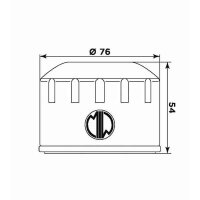 MIW Ölfilter B9001 Filterpatrone 76 mm...