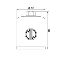 MIW Ölfilter PO22003 Filterpatrone 52 mm...