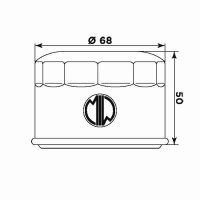 MIW Ölfilter Y4011 Filterpatrone 68 mm (OEM-Qualität)