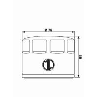 MIW Ölfilter P5006 Filterpatrone 76 mm (OEM-Qualität)