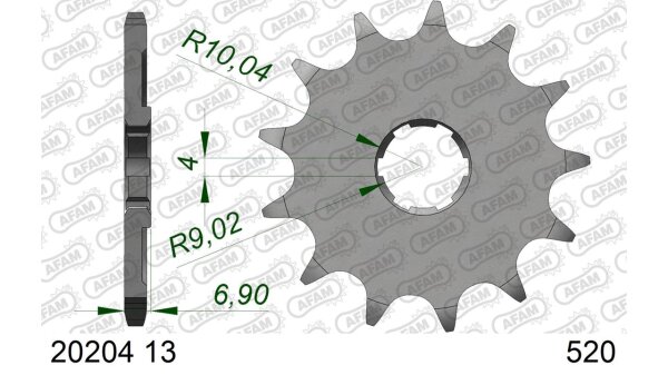 DC AFAM Ritzel 520 - 13Z 20204-13