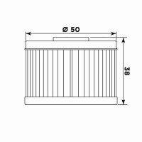 MIW Ölfilter H1017 Papierfilter (OEM-Qualität)