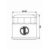 MIW Ölfilter H1019 Filterpatrone 65 mm...