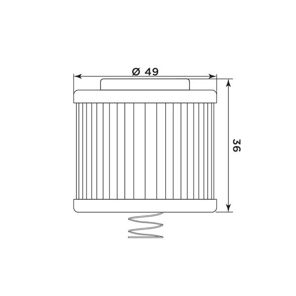 MIW Ölfilter Y4020 Bajaj, Yamaha