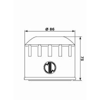 MIW Ölfilter BO14003 Filterpatrone 86 mm (OEM-Qualität)