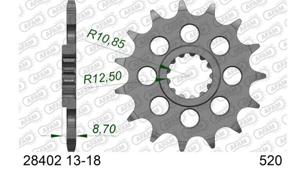 DC AFAM Ritzel 520 - 17Z 28402-17