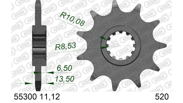 DC AFAM Ritzel 520 - 11Z 55300-11