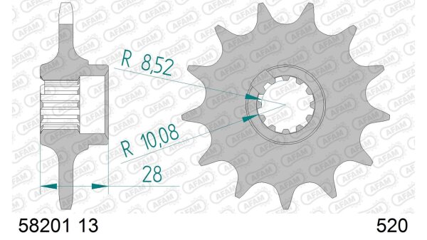 DC AFAM Ritzel 520 - 13Z 58201-13