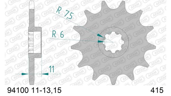 DC AFAM Ritzel 415 - 13Z 94100-13