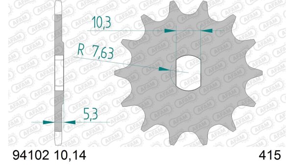 DC AFAM Ritzel 415 - 10Z 94102-10