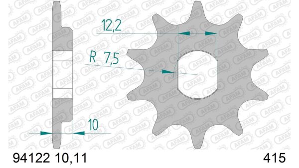 DC AFAM Ritzel 415 - 10Z 94122-10