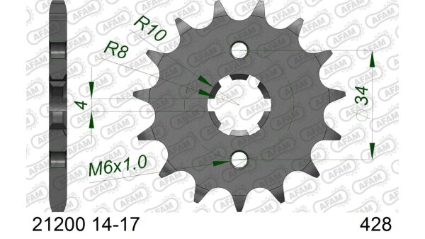 DC AFAM Ritzel 428 - 16Z 21200-16