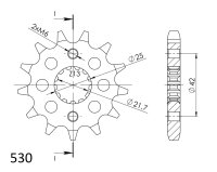 Supersprox Ritzel 530 - 14Z CST-513:14|feinverzahnt 21,6/25,0