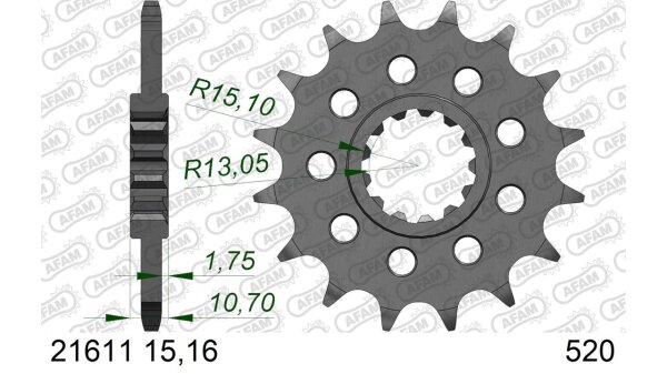 DC AFAM Ritzel 520 - 16Z 21611-16