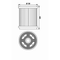 MIW Ölfilter Y4006 Papierfilter (OEM-Qualität)