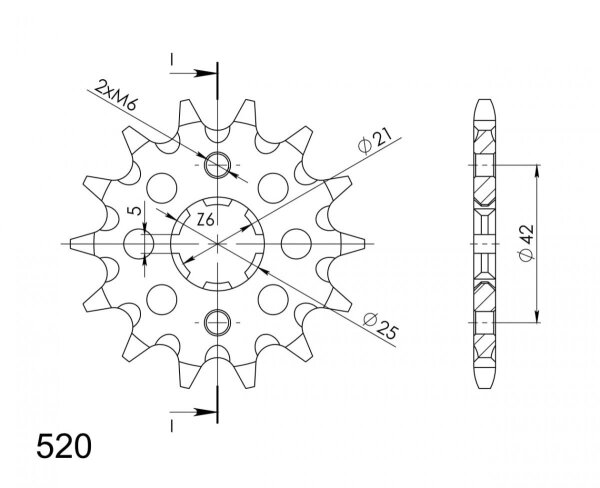 Supersprox Ritzel 520 - 11Z CST-569:11