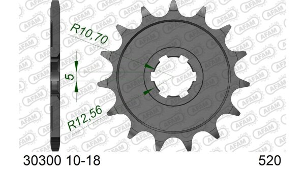 DC AFAM Ritzel 520 - 16Z 30300-16