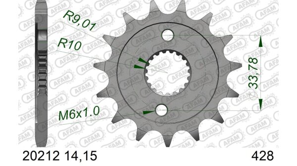 DC AFAM Ritzel 428 - 15Z 20212-15