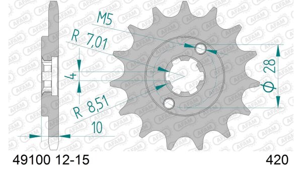 DC AFAM Ritzel 420 - 12Z 49100-12