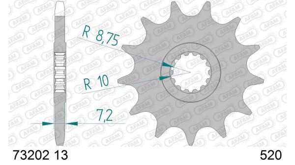 DC AFAM Ritzel 520 - 13Z 73202-13