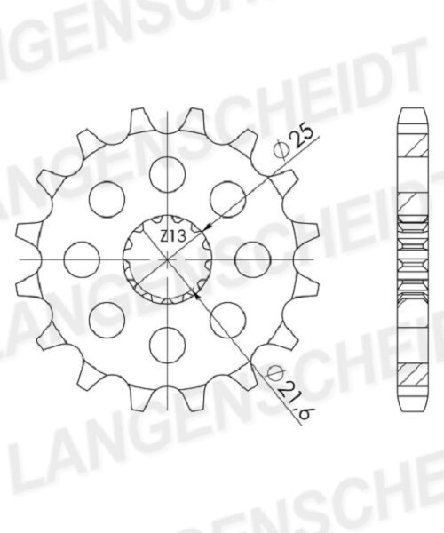 Supersprox Ritzel 525 - 14Z CST-520:14|feinverzahnt 21,6/25,0