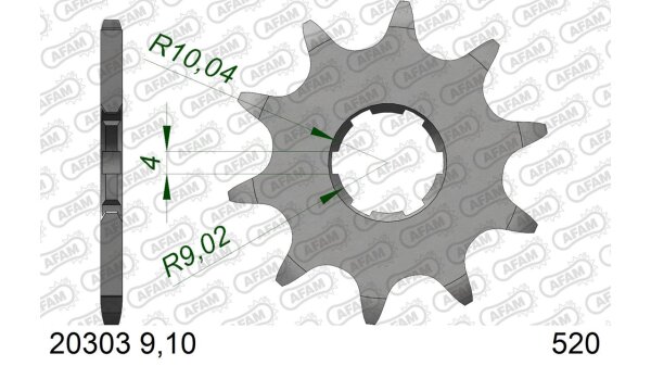 DC AFAM Ritzel 520 - 10Z 20303-10