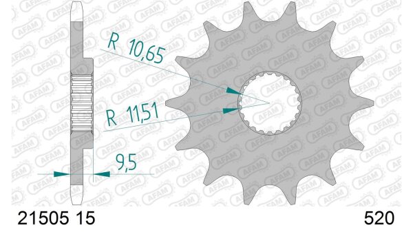 DC AFAM Ritzel 520 - 15Z 21505-15