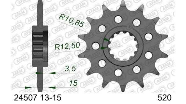 DC AFAM Ritzel 520 - 13Z 24507-13